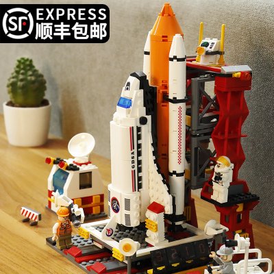 航天飞机儿童生节日礼物10-12岁益智力拼装积木男孩拼图火箭玩具6