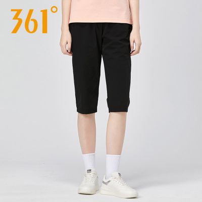 361女裤夏季薄款运动裤女速干跑步健身透气宽松361度七分裤短裤子