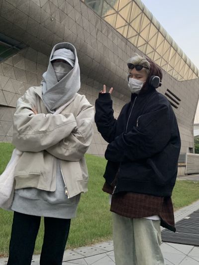 NECOYEP 2023春秋季款美式高街飞行夹克男春装上衣潮流棒球服外套