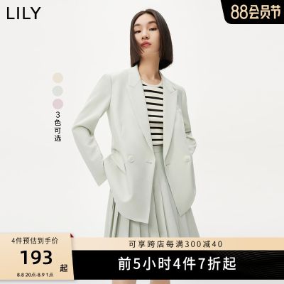 【零压系列】LILY2023夏新款时髦廓形宽松薄款通勤风小西装外套女