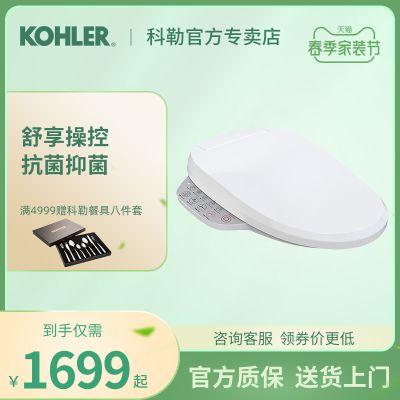 科勒旗舰款科勒智能马桶盖家用即热式全自动坐便器加热家用18649T