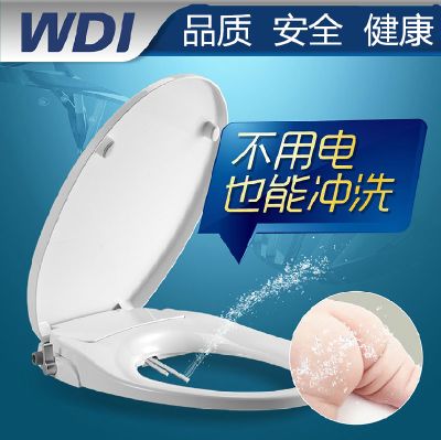 WDI无电冲洗坐便器盖板马桶盖智能便洁宝冲洗器不用电通用包邮