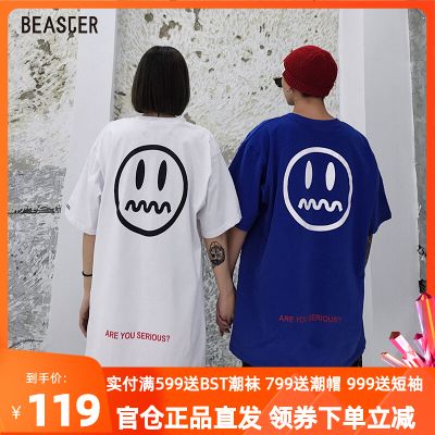 beaster短袖小恶魔t恤国潮夏情侣ins同款潮流半截袖体恤宽松男tee