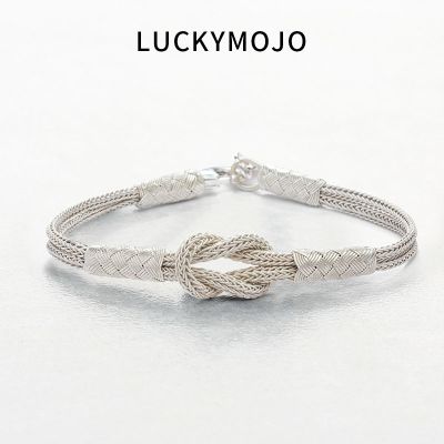 土耳其手工编织情侣手链女纯银手绳一对情侣款设计感小众生日礼物