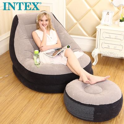 INTEX懒人沙发 折叠床懒人椅单人沙发床电脑椅飘窗椅豆袋充气沙发